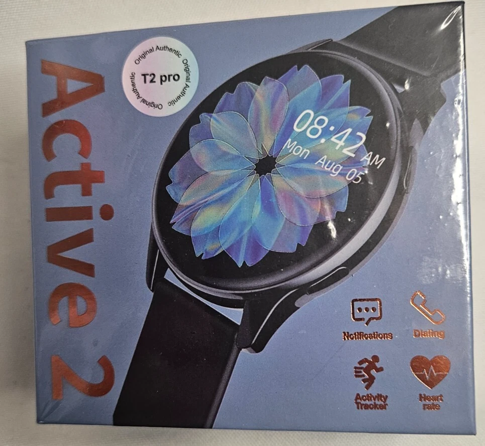 T2 Pro Active 2 smart watch Fitness Tracker Heart Rate Monitoring Waterproof