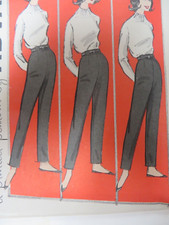 Vtg 1950's Advance 9288 PROPORTIONED SLACKS PANTS Sewing Pattern Women Waist 28"