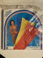Vintage The Wet Set Intex Blue Air Mat Pool Toy