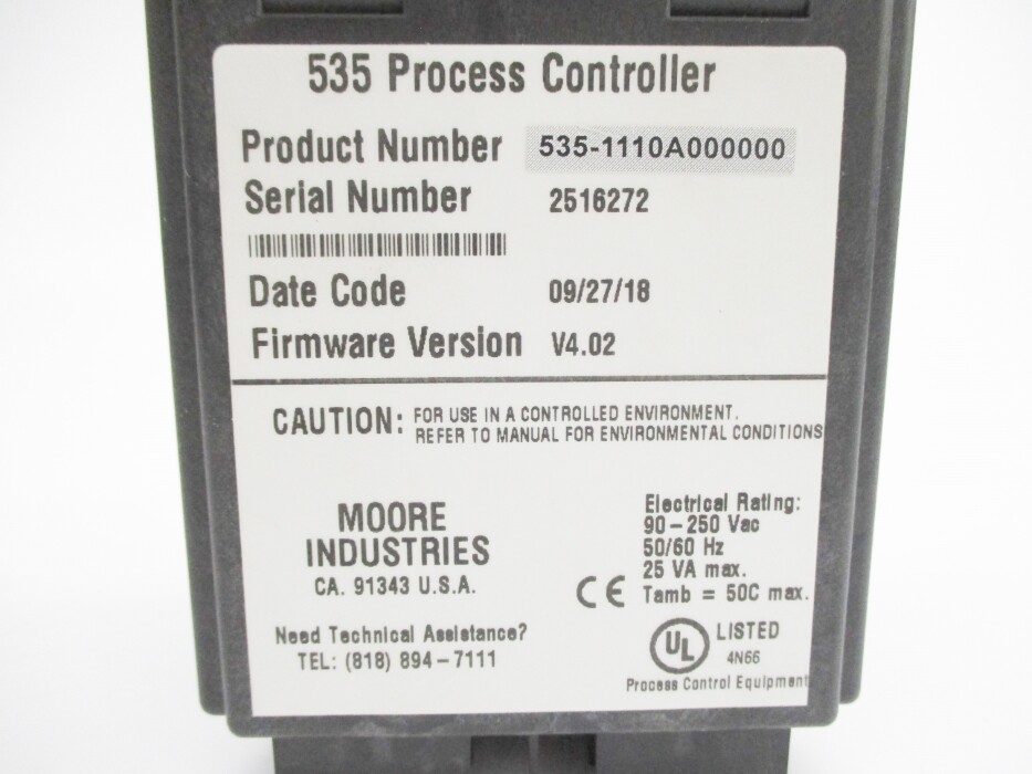 MOORE INDUSTRIES 535-1110A000000 F/W V4.02 UNMP