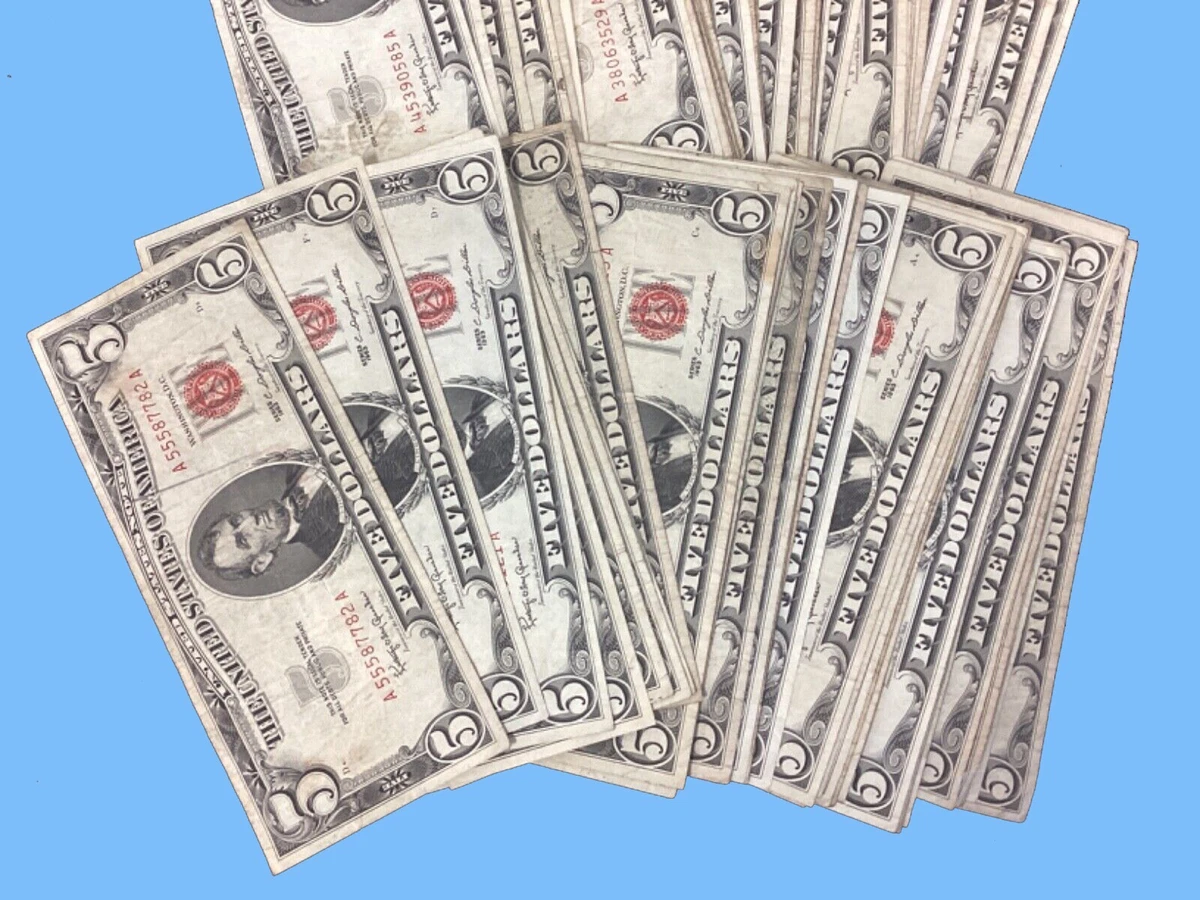 1953 5 美元纸币| eBay