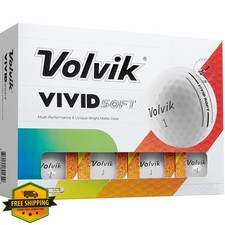 Volvik Vivid Soft Golf Balls White Dozen