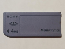 Sony Memory Stick 4 MB Memory Card for Sony MS Compatible, MPN MSA-4A