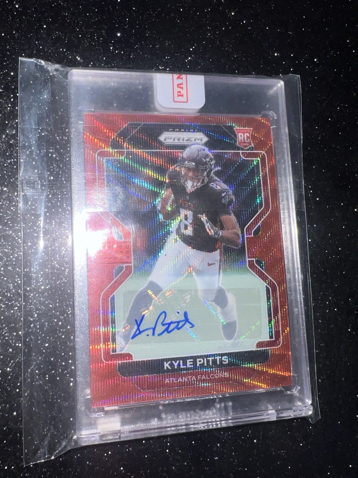 2021 Panini Prizm - Rookie Kyle Pitts #341 Red Wave Autographs /149 (AU, RC)