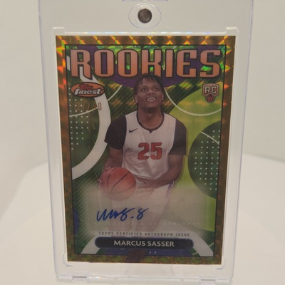 #ad Topps 2023 24 Finest Rookie Autographs Marcus Sasser #RFA MS Pistons Auto SN $8.00