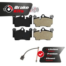 Rear Ceramic Disc Brake Pad & Wear Sensor Kit For 2007-2015 Audi Q7 Premium Plus