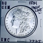 1884 BU GEM MORGAN SILVER DOLLAR UNC MS+++ U.S. MINT RARE COIN 7725