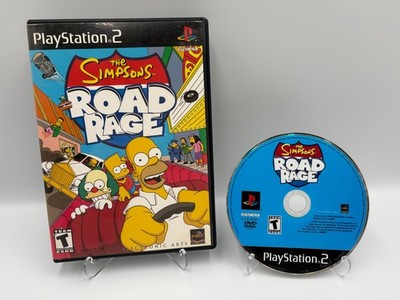 Simpsons Road Rage - Sony PlayStation 2 PS2 - Tested Working - Free Shipping
