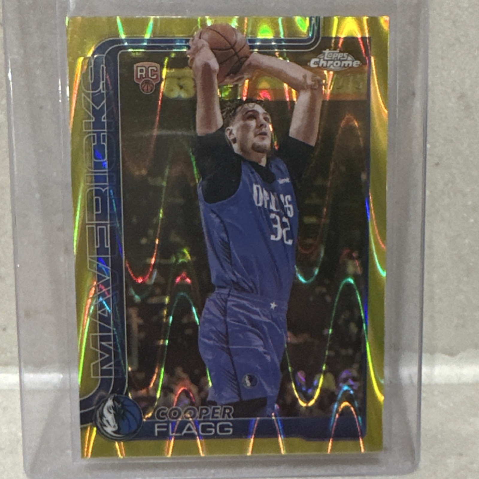 2025-26 Topps Chrome Cooper Flagg Yellow RayWave Refractor /275 #251