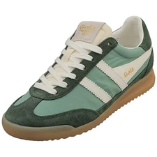 Gola Firefly Womens Fashion Sneakers in Green Off White