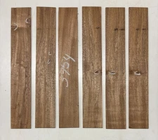6 Pcs, Indian Walnut 18x 3x 1/8- Thin Stock Lumber Boards- Free Shipping #3754