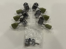3R3L Inline Guitar Tuning Pegs String Tuners Green Machine Head for LP SG