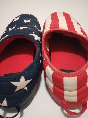 The North Face USA Flag Slippers Booties Size 12 Red White Blue Rare O main image 4