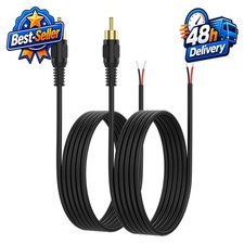 CableCreation RCA to Speaker Wire Adapter 10FT  2 Pack 20AWG