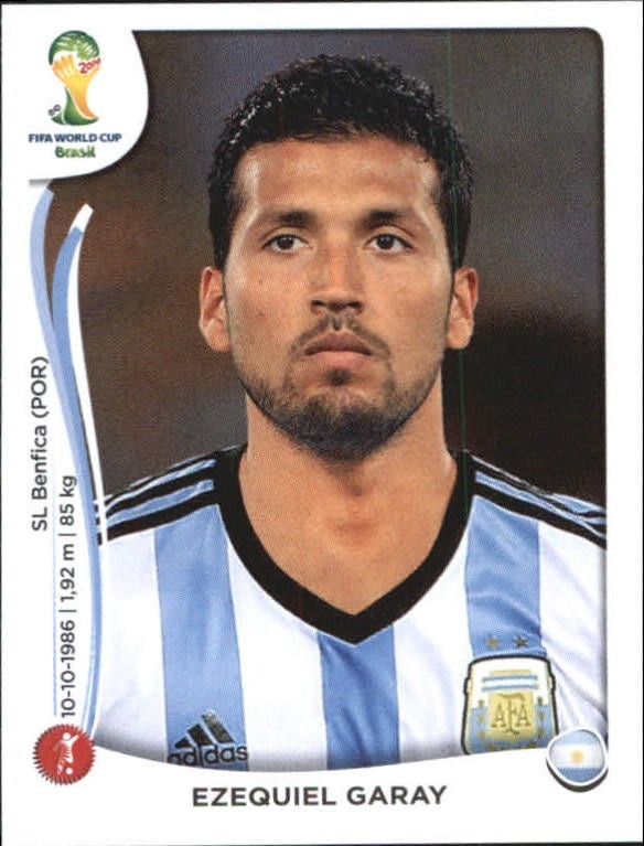 2014 Panini World Cup Stickers #416 Ezequiel Garay - SCR
