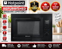 Hotpoint MWHZ33K 33L 1000W Combination Microwave Grill Oven Black Silver