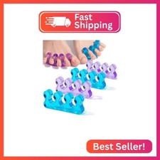 Dr. JK- Toe Separators for Pedicure, 2 Pairs, Blue  Purple, Toe Separators for