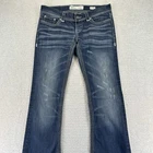 BKE Stella Bootcut Jeans Size 30 XXL 34x35 Slim Fit Low Rise Distressed Denim