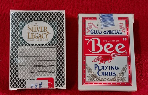 2-Silver Legacy CASINO LAS VEGAS BEE PLAYING CARDS CASINO USED & SEALED