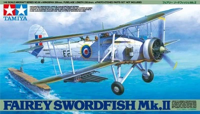 FAIREY SWORDFISH Mk.I ROYAL NAVY - TAMIYA 1/48 PLASTIC KIT - Photo 1/3