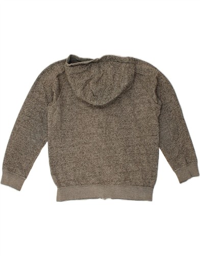 BILLABONG Boys Zip Hoodie Sweater 9-10 Years Grey Flecked Cotton CI55 - Picture 2 of 4