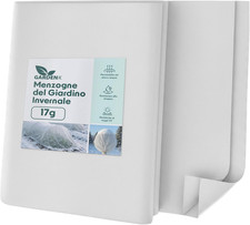 Tessuto Non Tessuto Invernale per Piante, Antigelo, 17 G/M², 2,1 X 10 M (21 M²)