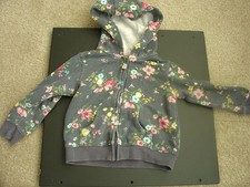 GIRL'S FALL/WINTER FLORAL PRINT JACKET/COAT W/HOOD ZIPS POCKT SIZE 18M CARTER'S