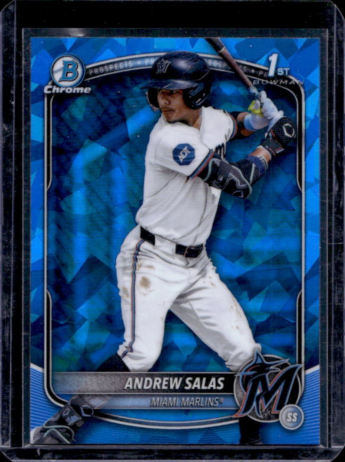 2025 Bowman Chrome Sapphire Andrew Salas 1st #BCP-156 Marlins