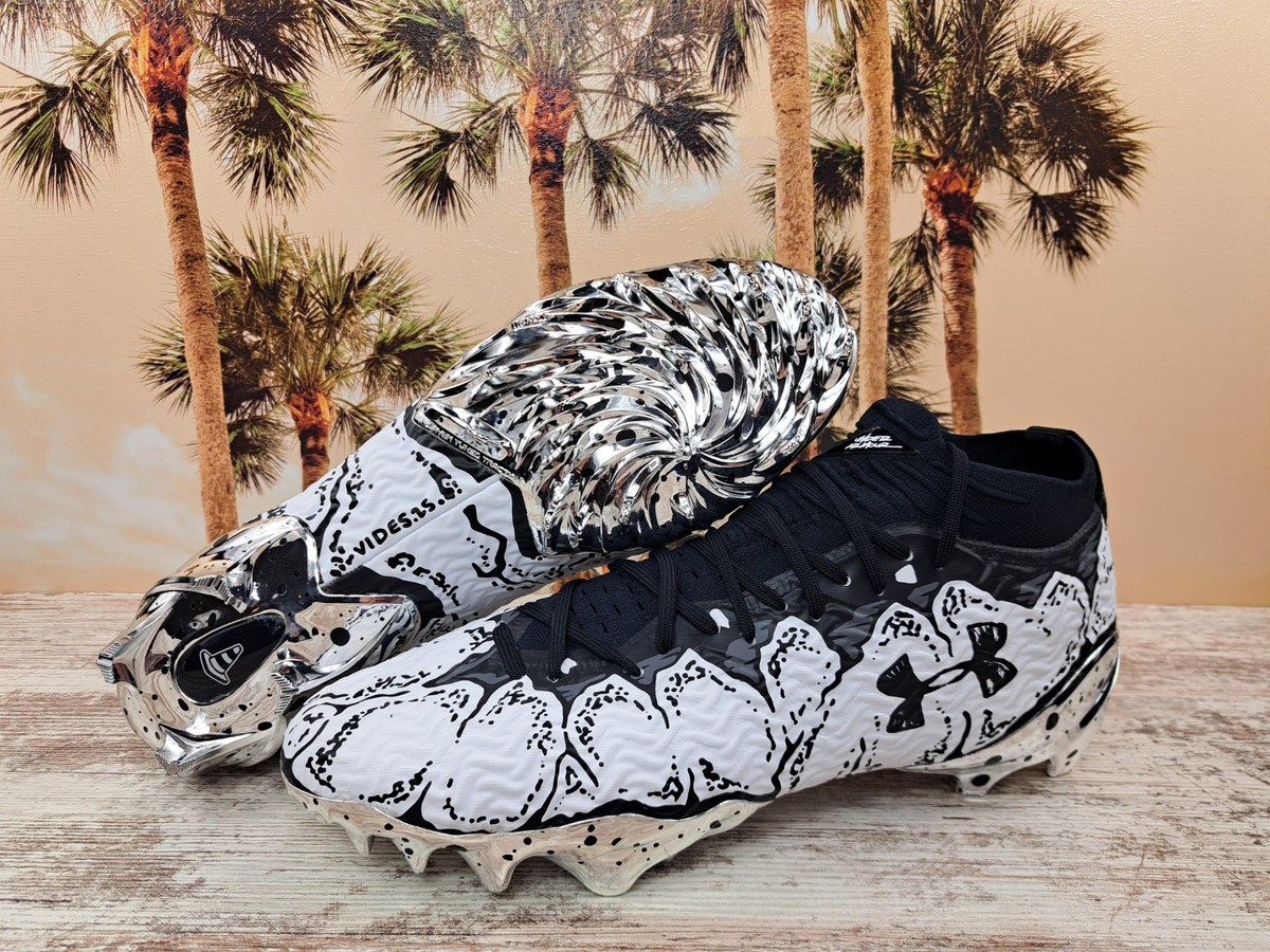 Under Armour Spotlight Pro AA Football Cleats Joshua Vides Chrome