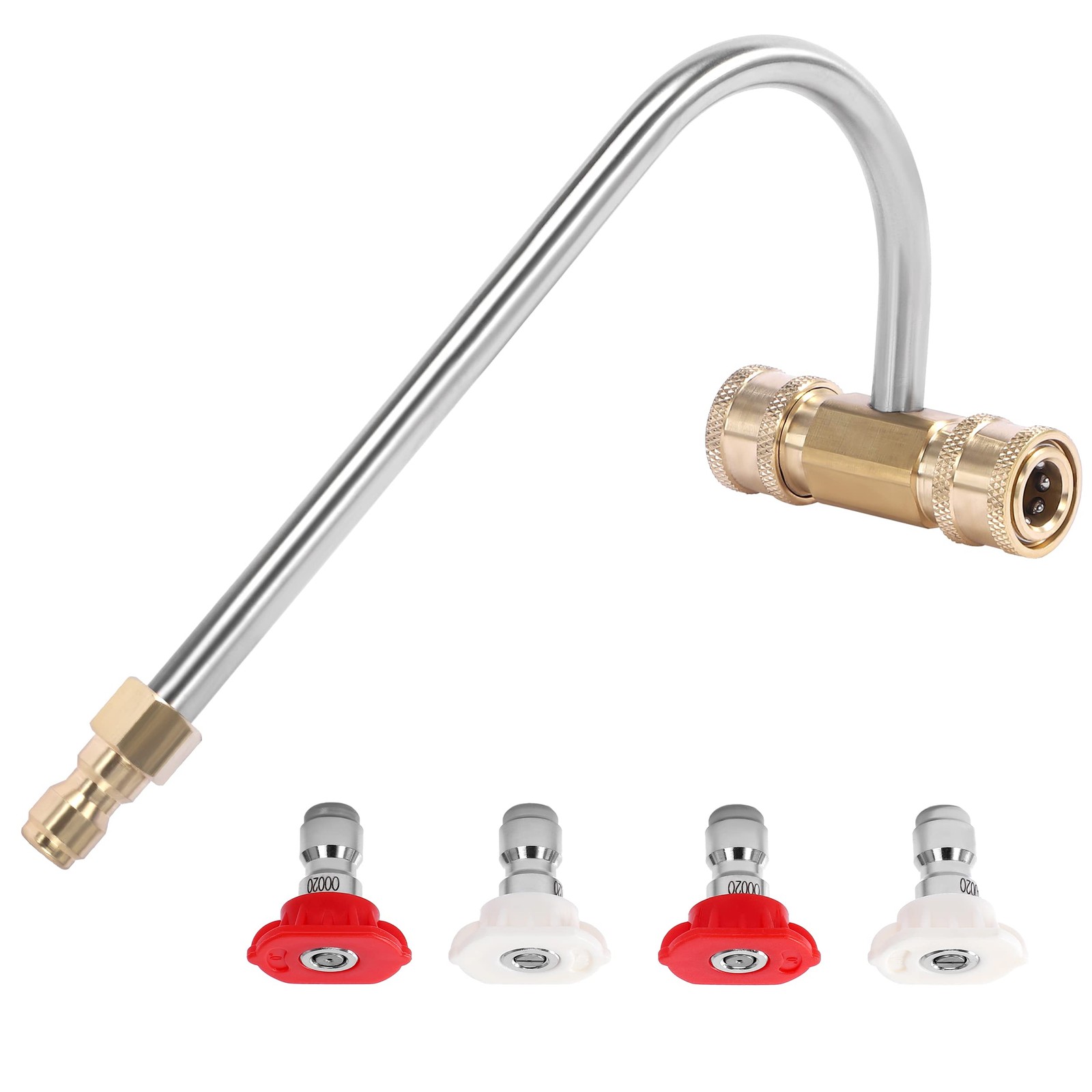 FIXFANS 4000 PSI Gutter Cleaner Attachment for Pressure Washers