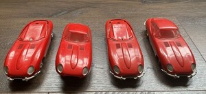 1964 Auto-Rama XKE Jaguar 4 Slot Car Lot Vintage As Is Parts