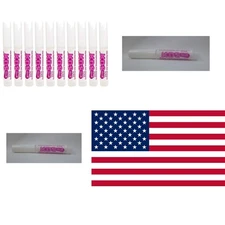 Professional 10 pcs Nail Tip Glue Set - Clear Waterproof Adhesive for Acrylics