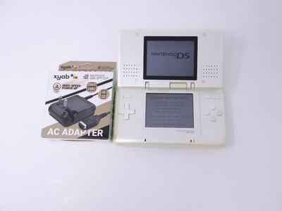 Nintendo DS Handheld System Tested Working Pure White w/ Charger & Stylus