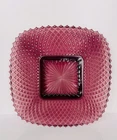Rare! LE Smith Sawtooth Square Purple Depression Glass Plate