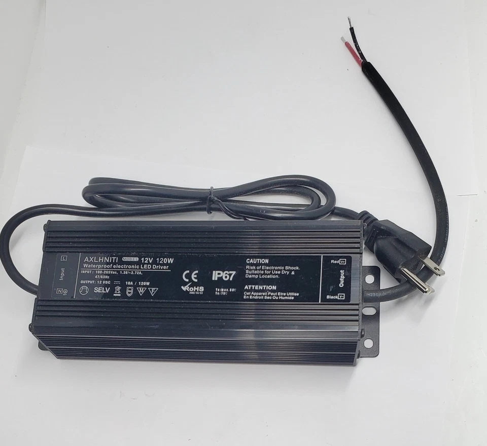 LED Driver 120W 12V DC Low Voltage Output, Waterproof IP67 LED Power Supply,LED - Image 2 of 3