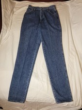 Wrangler Women's Vintage Jeans 11/12x34 Blue Denim Dark Cowboy Cut Made in USA
