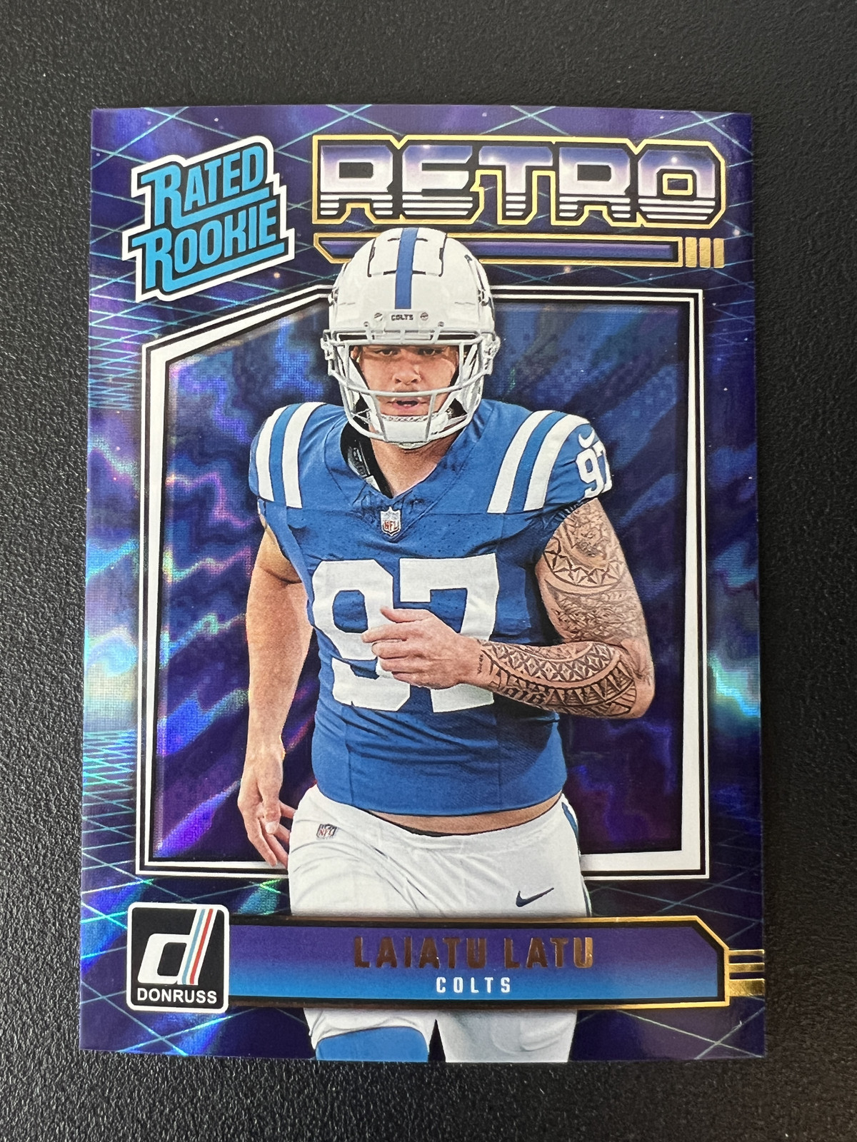 2024 Donruss #1 Laiatu Latu Rated Rookies Retro