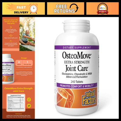 OsteoMove Joint Care Extra Strength, Non-GMO, 240 Tablets for Joint & Bone Healt