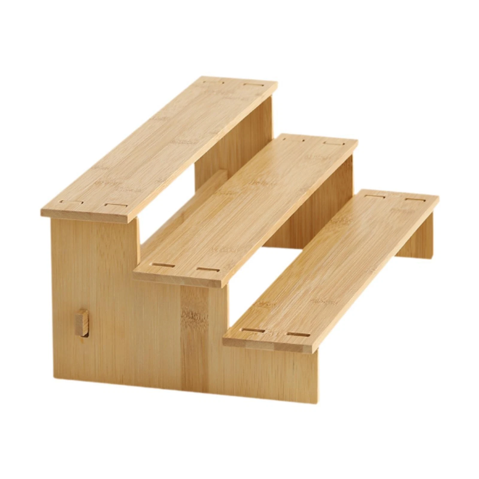 Bamboo Tiered Spice Rack 3 Tier Wooden Shelf Stand Dessert Perfume Home