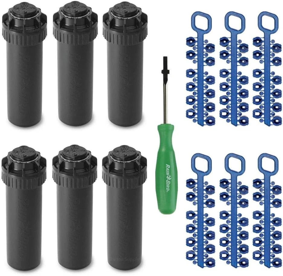 Cabezal de rotor Rain-Bird serie 5000 40-360° ajustable 25-50 pies Foto 3 de 4