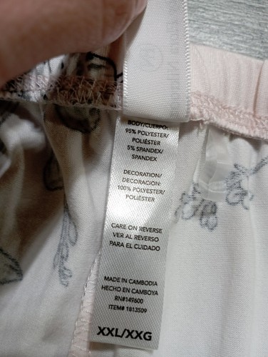 FN by Flora Nikrooz 2 Piece Pajama Set Womens 2XL Pink Floral - Picture 6 of 8