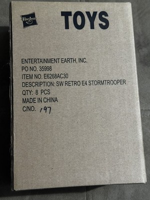 Hasbro Star Wars Ep 4 stormtrooper Retro Collection SEALED CASE AFA 8 figs total