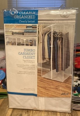 New/Sealed Richard s Jumbo Garment Closet Wardrobe Organizer 24x20x54 