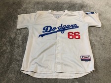 la Dodgers Baseball Trikot Gr&ouml;&szlig;e 2xl wei&szlig; blau MLB Yasiel Puig 66