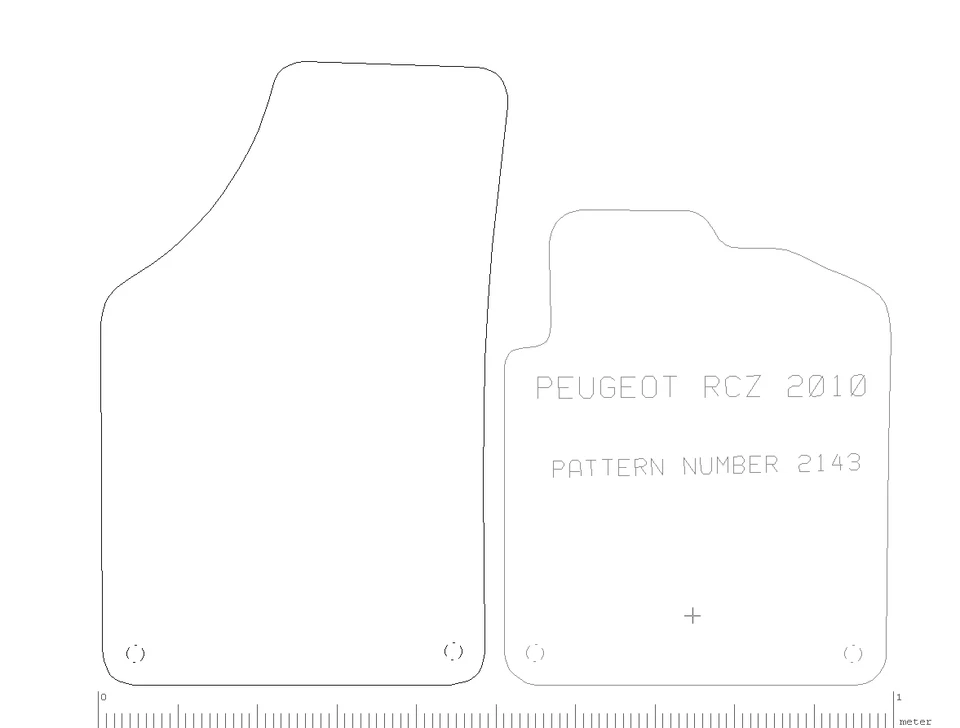 ALFOMBRILLAS DE COCHE ROJAS A MEDIDA PARA PEUGEOT RCZ Foto 2 de 2