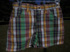 Nos Vintage 1960s Hillbilly Shorts Rockabilly Retro Stripe Atomic Mod Hot Pants