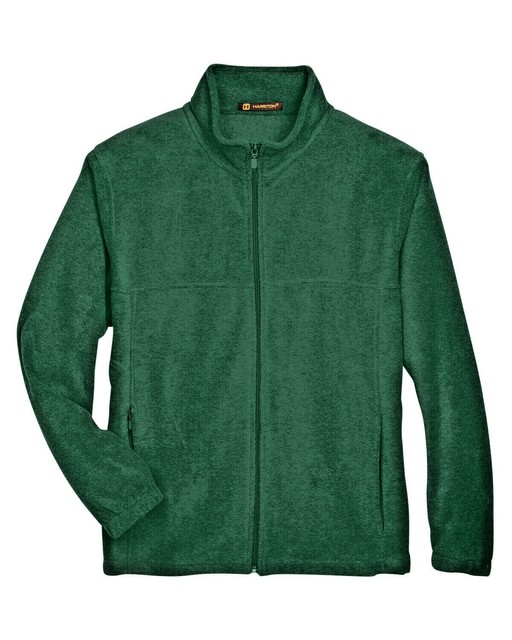 Men's Hunter Green Full zip Fleece Jacket eBay