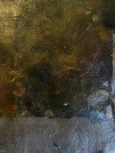 ANTICO DIPINTO OLIO Giovanni Beltrami PAESAGGIO LACUSTRE FIGURA Scapigliatura - Foto 8 di 14