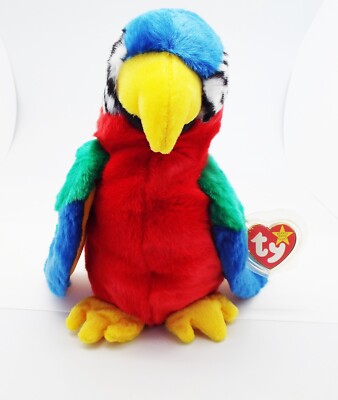 TY BEANIE BUDDIES BUDDY ORIGINAL JABBER THE BIRD #9326 RETIRED ERRORS NEW