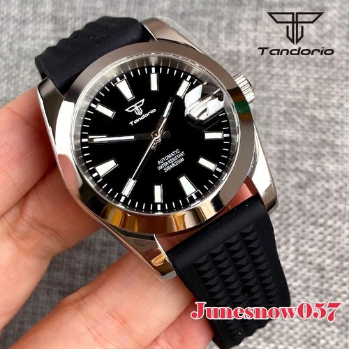 36 mm pequeño estuche pulido 20 cajeros automáticos Tandorio cristal de zafiro NH35A - Imagen 3 de 7